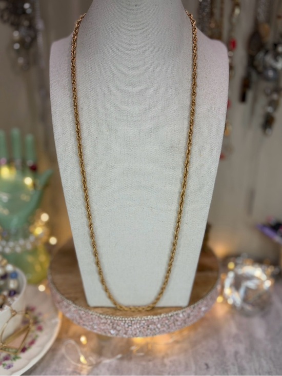 Monet Jewelry - Monet Gold Tone Chain Necklace 26 Inches Long Jewelry Signed Layering Piece